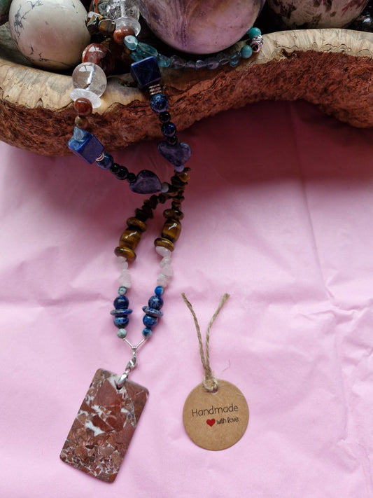 Crazy Lace Agate Necklace